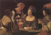 Georges de La Tour The Card-Sharp with the Ace of Diamonds Spain oil painting artist